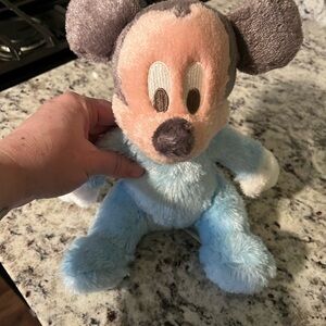 Disney Blue and Gray Plush Mouse Toy